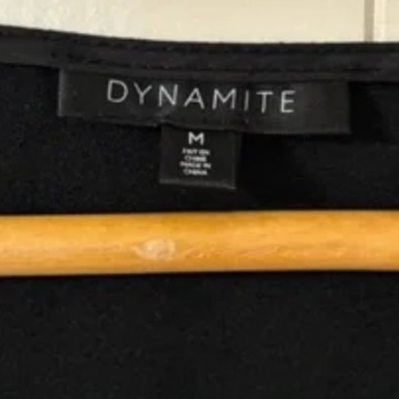 Dynamite Black Lace Cut-Out Top - Picture 3 of 3